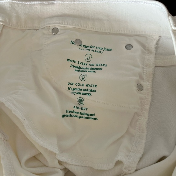 J. Crew Toothpick skinny White Jeans women’s 31 w 29”inseam Raw Hem  Classic - Picture 8 of 14